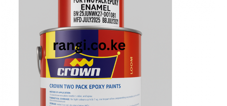 Crown Epoxy Floor Paint – durable glossy finish for concrete, garage, showroom and industrial floors in Kenya