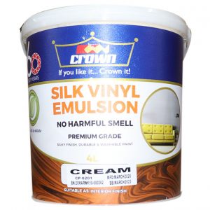 crown silk vinyl emulsion paint