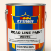 Crown brand road marking paint being applied on a highway for clear, durable lane markings
