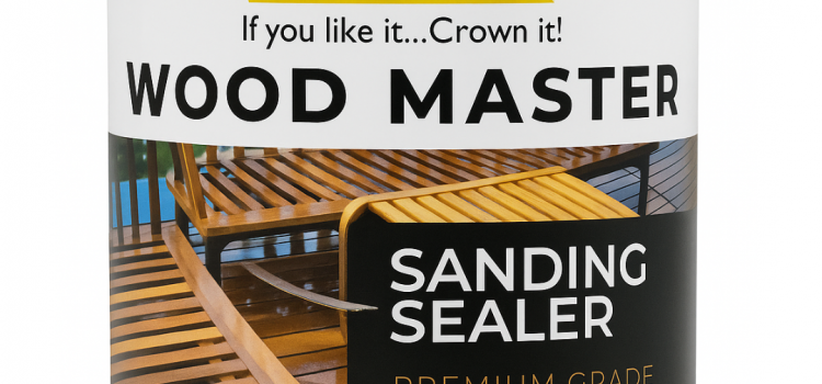 Crown Wood Master Sanding Sealer can for wood finishing