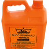 Orange 5-litre Crown Duco Standard Thinner container sold at Rangi Paint Store, featuring a handle, screw cap, and front product label.