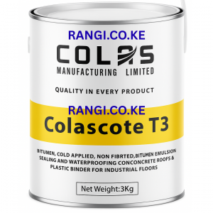 Colas Colascote T3 waterproofing bitumen coating for walls and basements at Rangipaint Supplies Nairobi