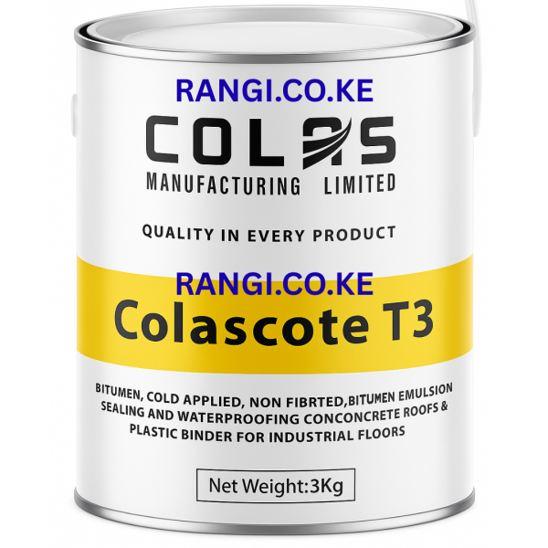 Colas Colascote T3 waterproofing bitumen coating for walls and basements at Rangipaint Supplies Nairobi
