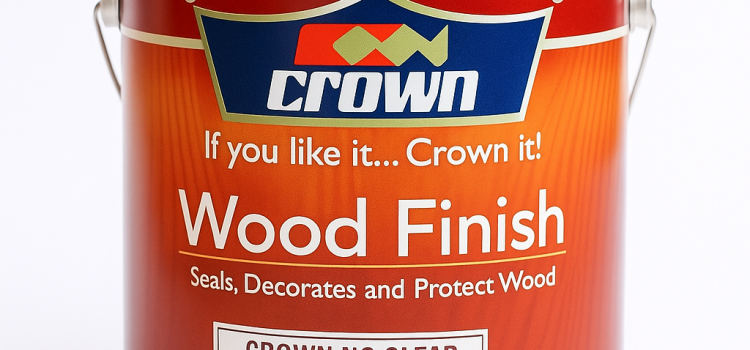 Crown NC Clear Wood Finish Gloss – high-quality lacquer for sealing, decorating, and protecting wood surfaces