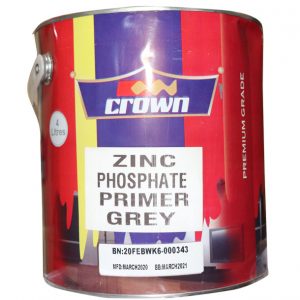 Crown Zinc Phosphate Primer Grey anti-corrosive metal primer – Rangi Paint Store Kenya