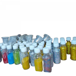 Premium decorative glitters in multi-colors – available at Rangi Paint Store Kenya