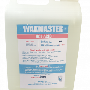 Hydrochloric Acid HCL 5 Litres container from Wakmaster – available at Rangi Paint Store Kenya