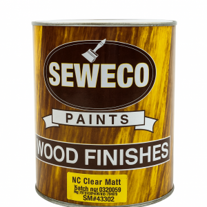 Seweco NC Clear Lacquer Matt Finish can – premium nitrocellulose clear coat