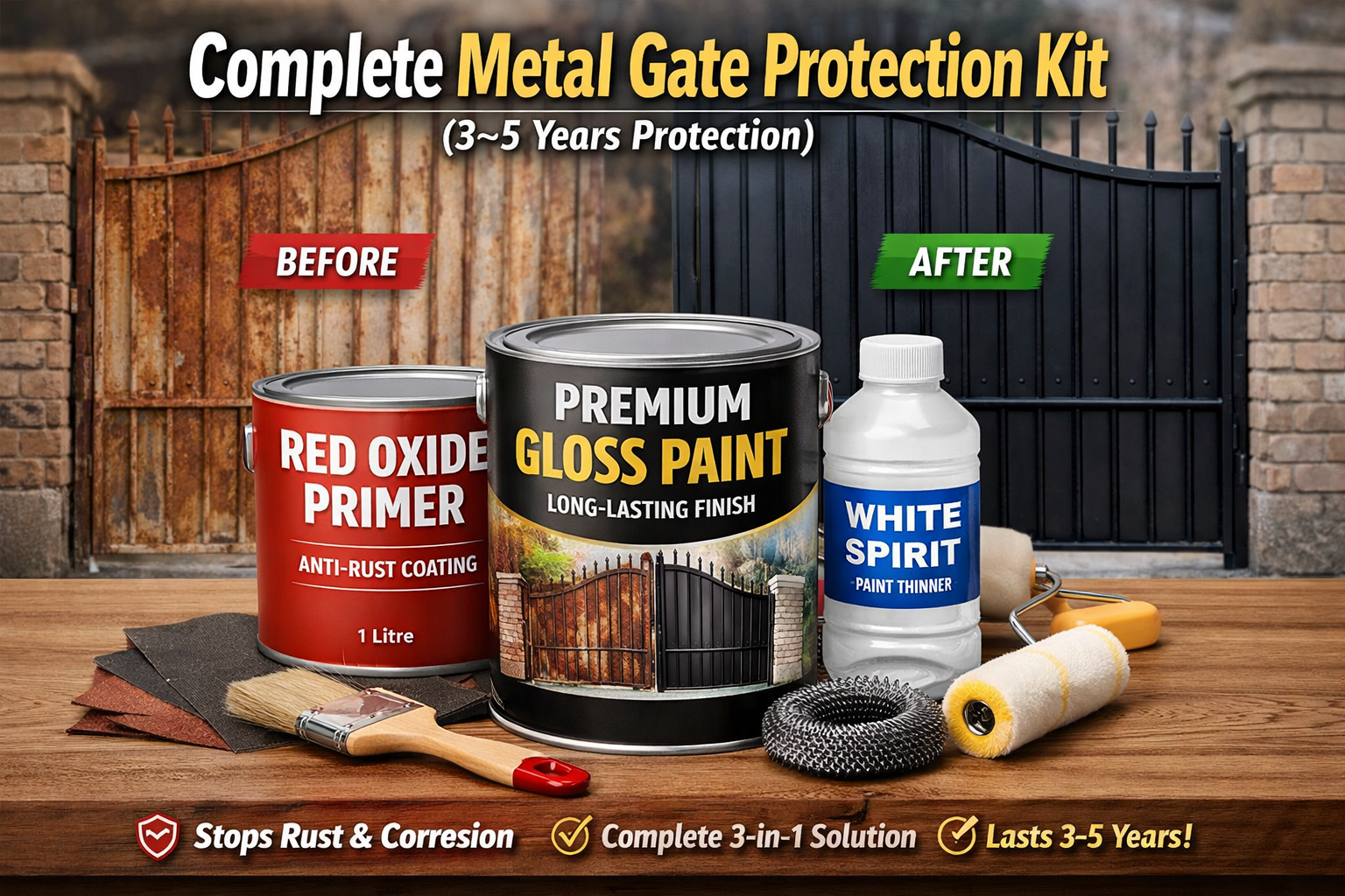 Metal Gate Protection Kit Metal Gate Protection Kit - Rangi Paint Store