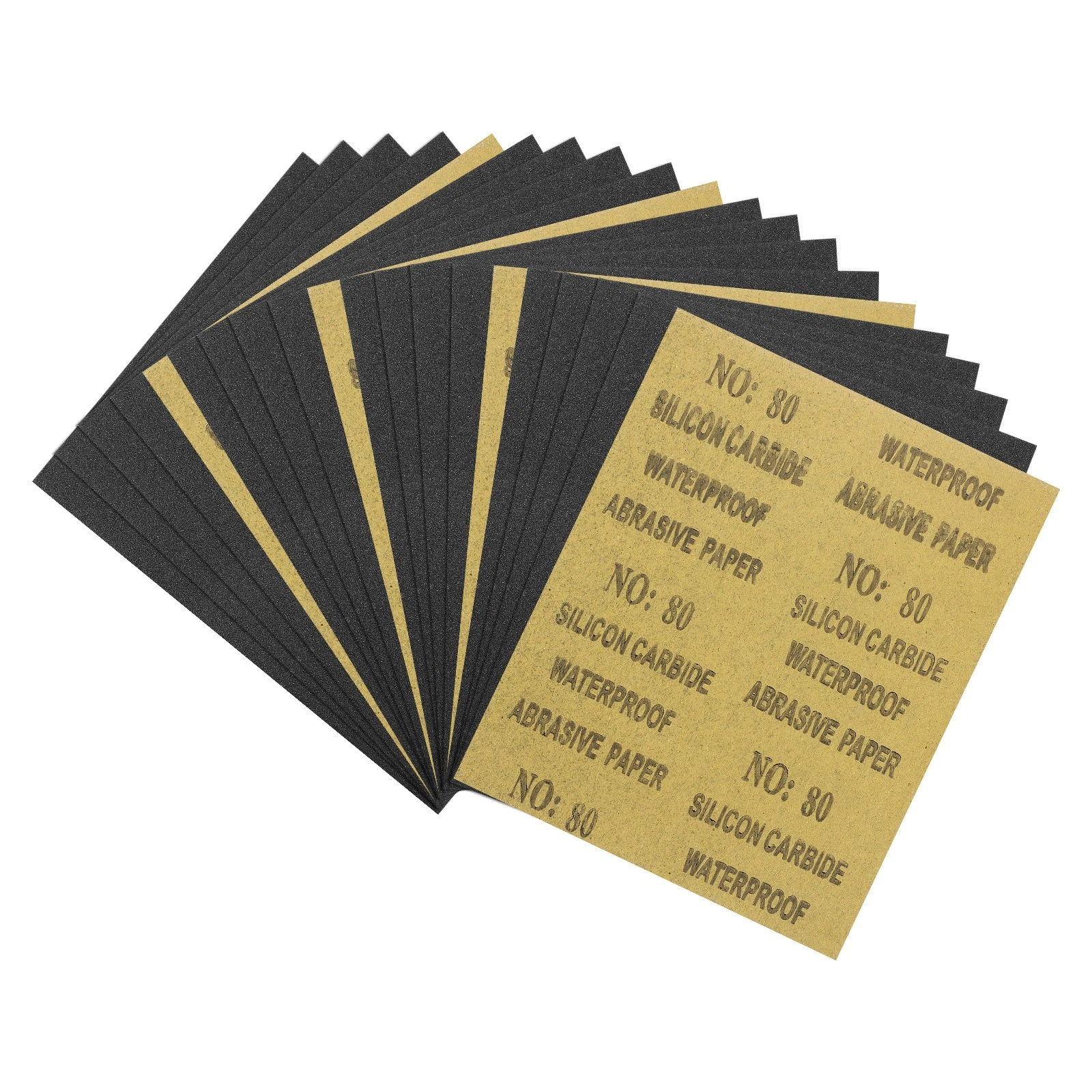 P80 sandpaper sheet/cloth fine grit for smooth sanding and surface finishing in Kenya