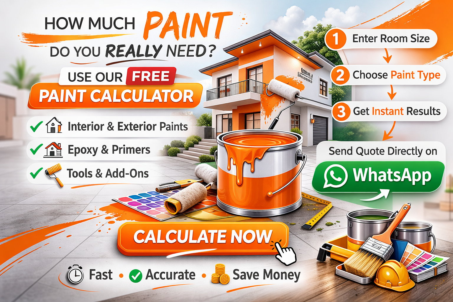 Use Rangi Paint Calculator to estimate paint quantities Paint calculator for Kenya