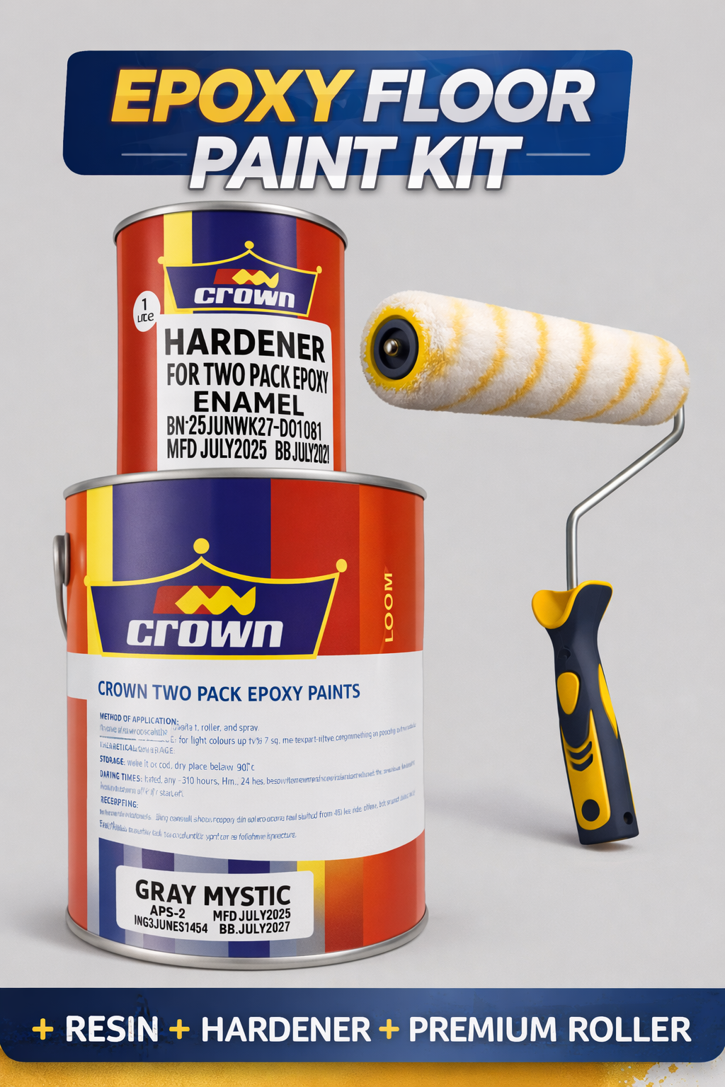 Epoxy Floor Paint Kit Nairobi Kenya Epoxy Floor Paint Kit - Resin Hardener Roller - Rangi Paint Store