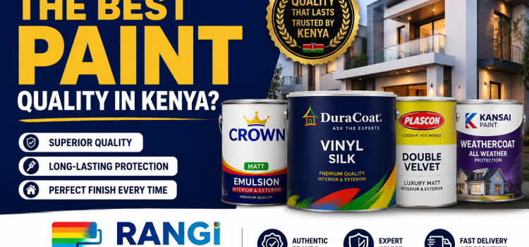 Which Company Has the Best Paint Quality in Kenya? Complete 2026 Buyer’s Guide Best paint brands in Kenya including Crown Paints, Duracoat, Plascon and Basco for interior and exterior wall painting in Nairobi Kenya