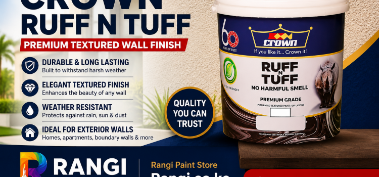 Wall Master paint price in Kenya comparing Crown Ruff N Tuff, Duracoat Real Roc and Plascon Graffiato textured exterior wall finishes 2026