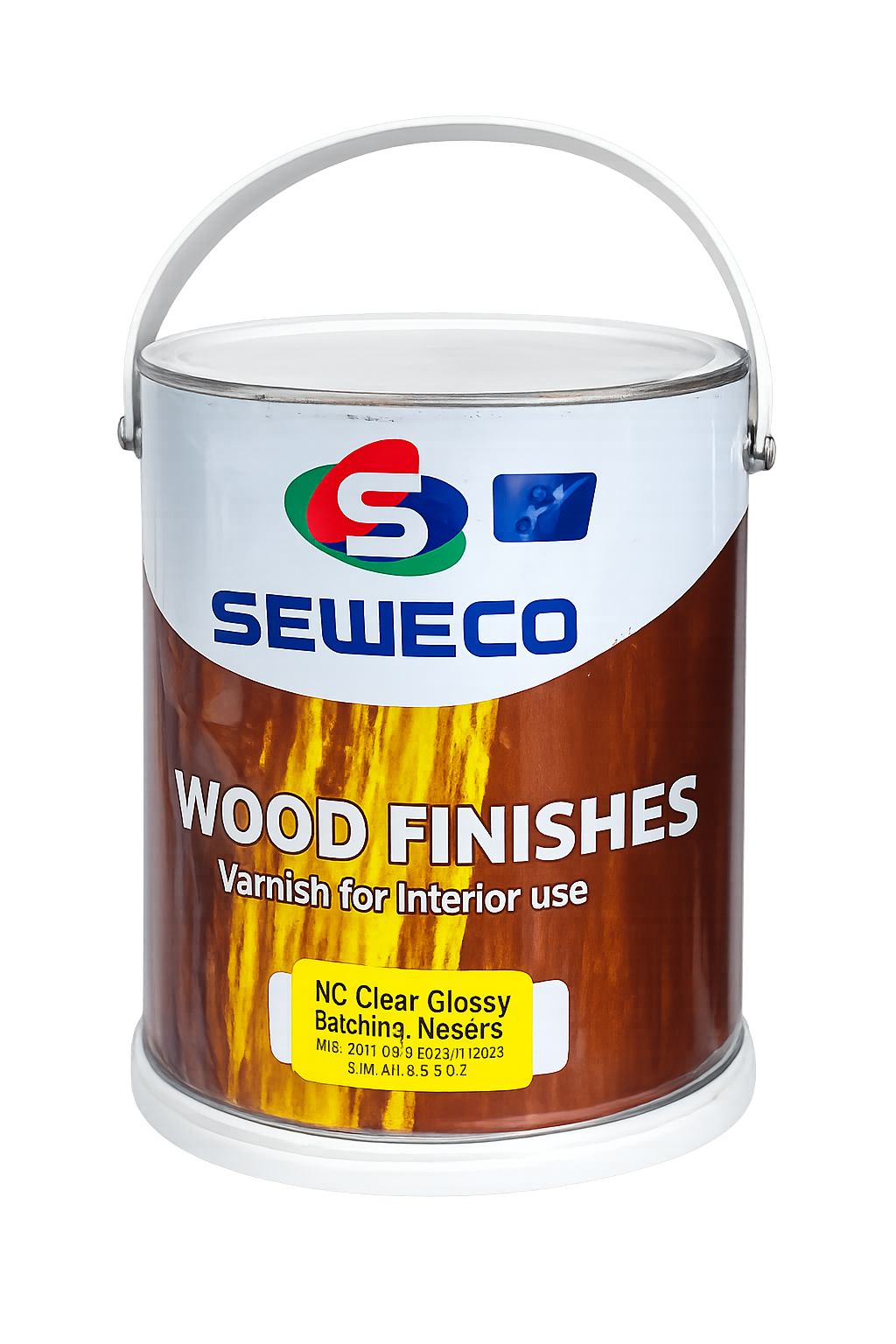 Seweco NC Clear Wood Varnish Glossy Finish applied on wooden furniture and doors in Kenya for a clear high-gloss protective wood finish