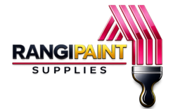 Rangi Paint Store logo featuring a paintbrush and house design, representing a trusted paint supplier in Kenya.