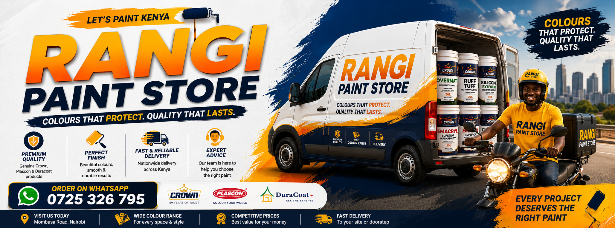 Free paint quote from Rangi Paint Store Kenya